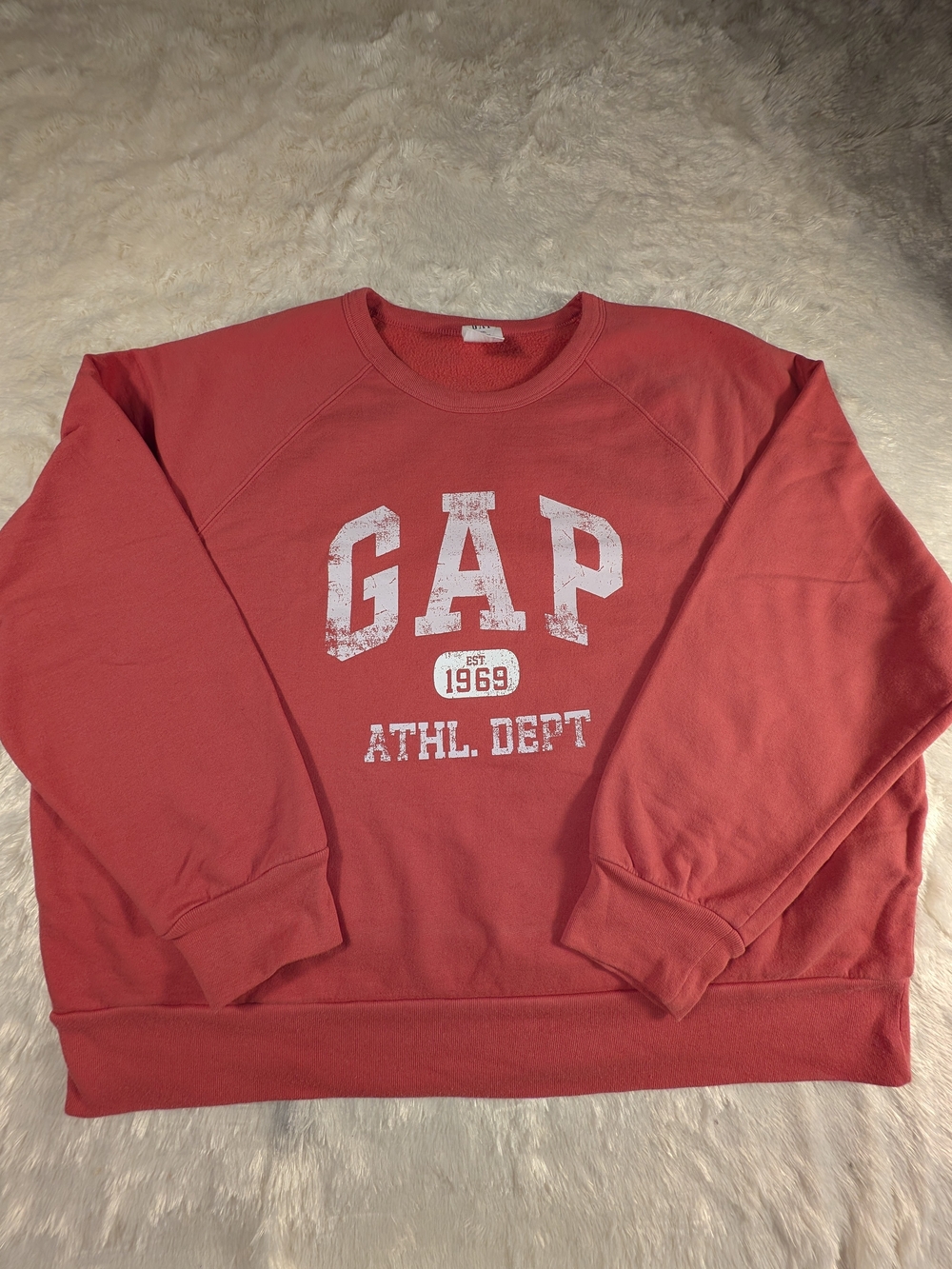GAP Women's Red Athletic Dept Crewneck Sweater